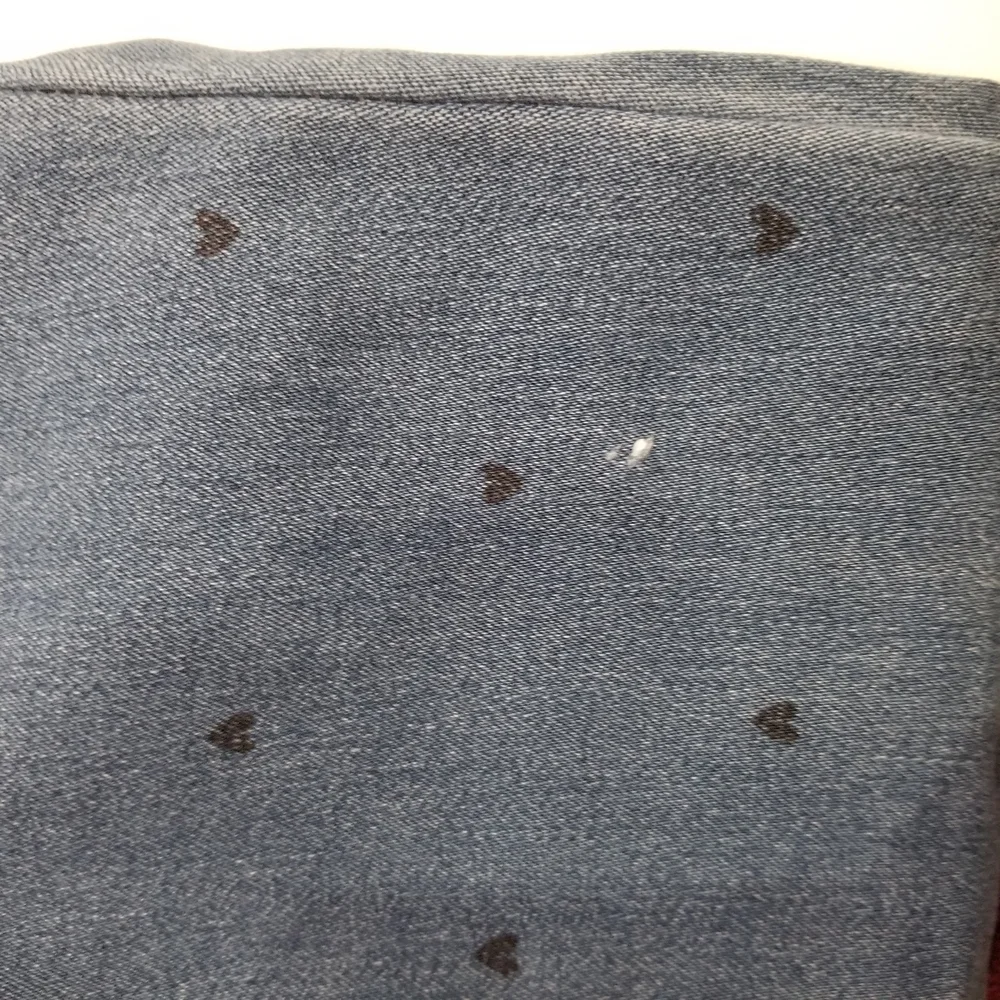 OshKosh B'gosh Blue Polka Dot Denim Jeans little girl size 7 (C14)